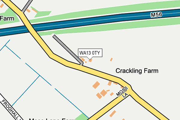WA13 0TY map - OS OpenMap – Local (Ordnance Survey) WA13 0TY map - OS OpenMap – Local (Ordnance Survey)