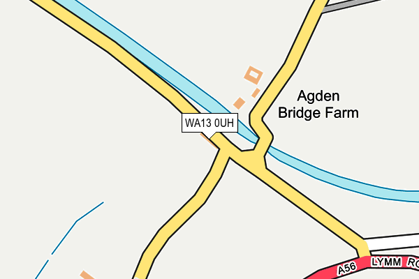 WA13 0UH map - OS OpenMap – Local (Ordnance Survey)