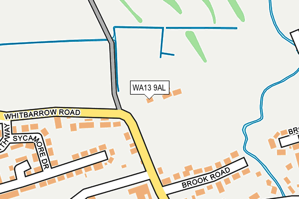 WA13 9AL map - OS OpenMap – Local (Ordnance Survey) WA13 9AL map - OS OpenMap – Local (Ordnance Survey)