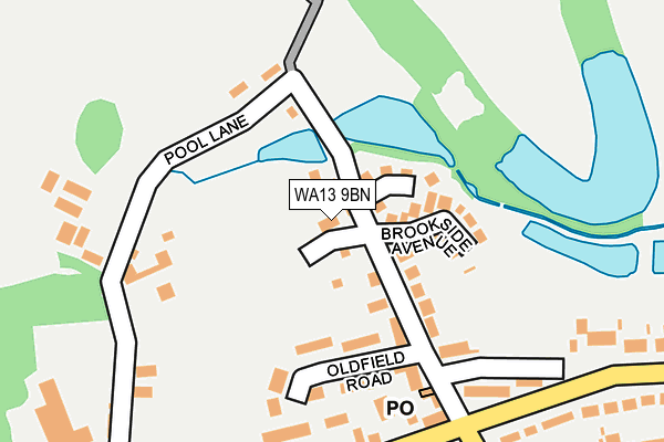 WA13 9BN map - OS OpenMap – Local (Ordnance Survey) WA13 9BN map - OS OpenMap – Local (Ordnance Survey)