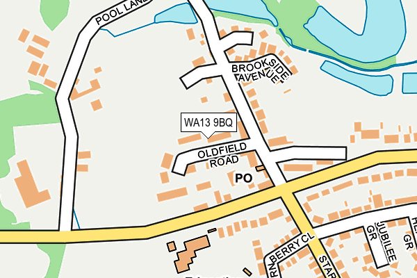 WA13 9BQ map - OS OpenMap – Local (Ordnance Survey) WA13 9BQ map - OS OpenMap – Local (Ordnance Survey)