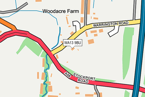 WA13 9BU map - OS OpenMap – Local (Ordnance Survey) WA13 9BU map - OS OpenMap – Local (Ordnance Survey)