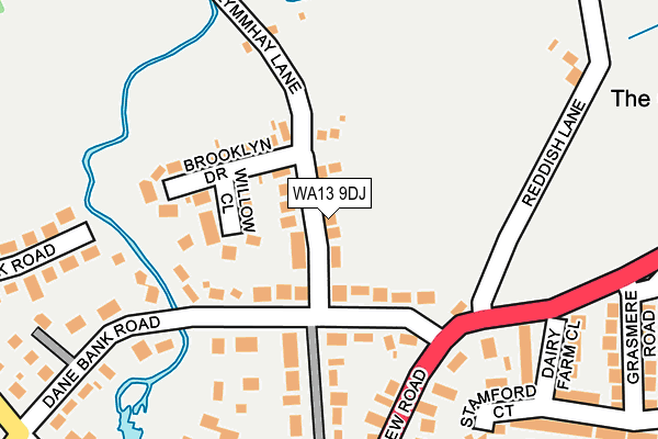 WA13 9DJ map - OS OpenMap – Local (Ordnance Survey) WA13 9DJ map - OS OpenMap – Local (Ordnance Survey)