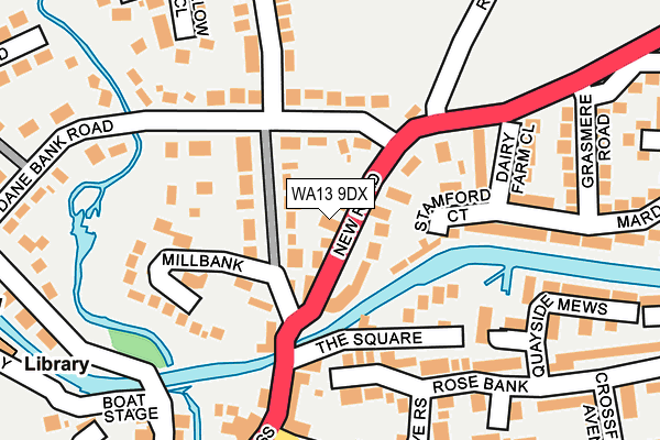 WA13 9DX map - OS OpenMap – Local (Ordnance Survey) WA13 9DX map - OS OpenMap – Local (Ordnance Survey)