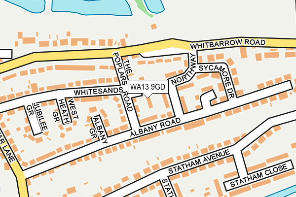 WA13 9GD map - OS OpenMap – Local (Ordnance Survey) WA13 9GD map - OS OpenMap – Local (Ordnance Survey)
