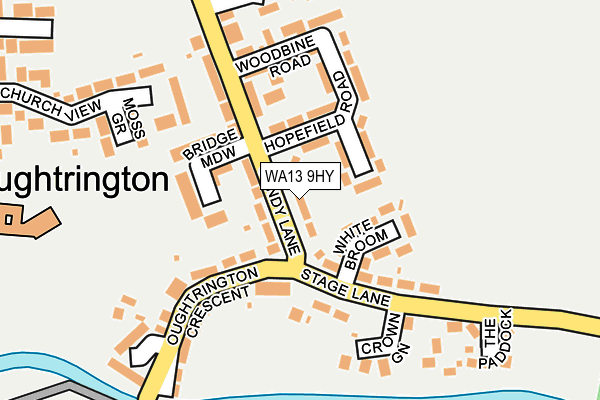 WA13 9HY map - OS OpenMap – Local (Ordnance Survey) WA13 9HY map - OS OpenMap – Local (Ordnance Survey)