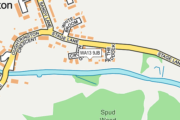 WA13 9JB map - OS OpenMap – Local (Ordnance Survey) WA13 9JB map - OS OpenMap – Local (Ordnance Survey)