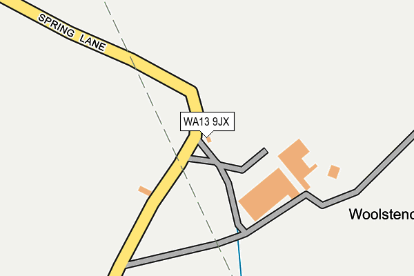 WA13 9JX map - OS OpenMap – Local (Ordnance Survey) WA13 9JX map - OS OpenMap – Local (Ordnance Survey)