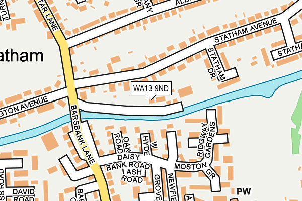 WA13 9ND map - OS OpenMap – Local (Ordnance Survey) WA13 9ND map - OS OpenMap – Local (Ordnance Survey)