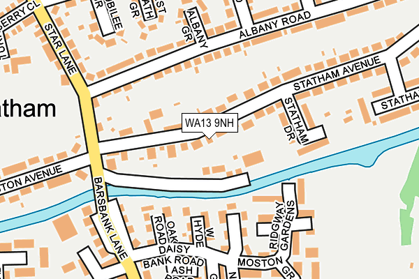 WA13 9NH map - OS OpenMap – Local (Ordnance Survey) WA13 9NH map - OS OpenMap – Local (Ordnance Survey)