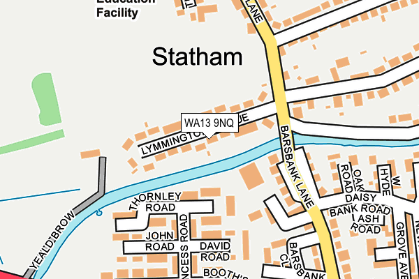 WA13 9NQ map - OS OpenMap – Local (Ordnance Survey) WA13 9NQ map - OS OpenMap – Local (Ordnance Survey)