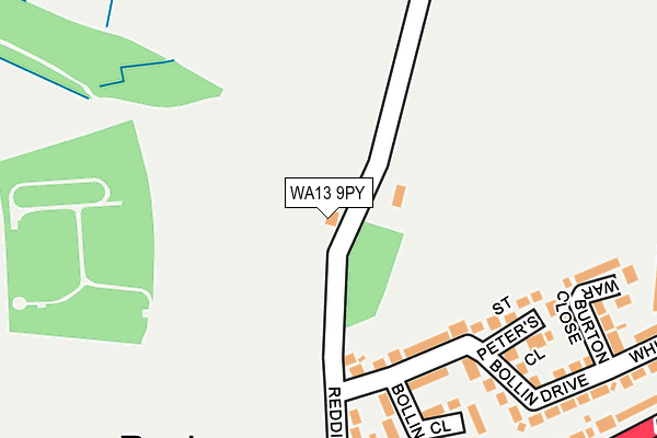 WA13 9PY map - OS OpenMap – Local (Ordnance Survey) WA13 9PY map - OS OpenMap – Local (Ordnance Survey)