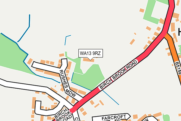 WA13 9RZ map - OS OpenMap – Local (Ordnance Survey) WA13 9RZ map - OS OpenMap – Local (Ordnance Survey)