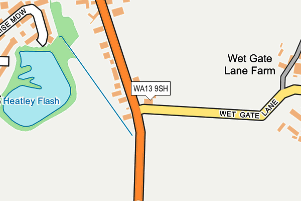 WA13 9SH map - OS OpenMap – Local (Ordnance Survey) WA13 9SH map - OS OpenMap – Local (Ordnance Survey)