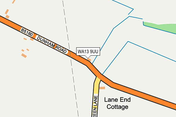 WA13 9UU map - OS OpenMap – Local (Ordnance Survey)