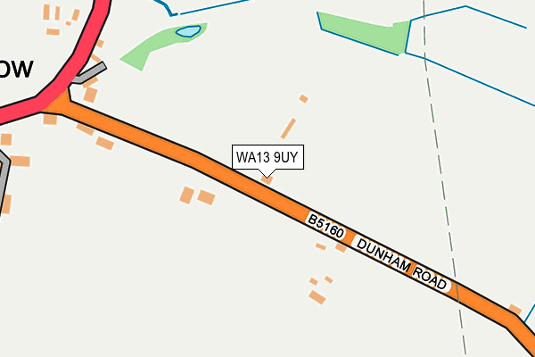 WA13 9UY map - OS OpenMap – Local (Ordnance Survey) WA13 9UY map - OS OpenMap – Local (Ordnance Survey)