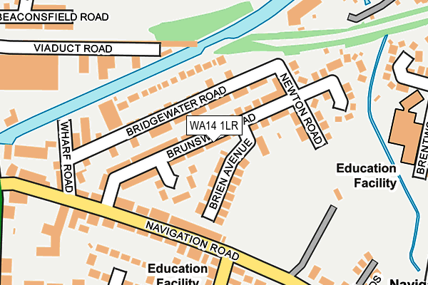 WA14 1LR map - OS OpenMap – Local (Ordnance Survey) WA14 1LR map - OS OpenMap – Local (Ordnance Survey)