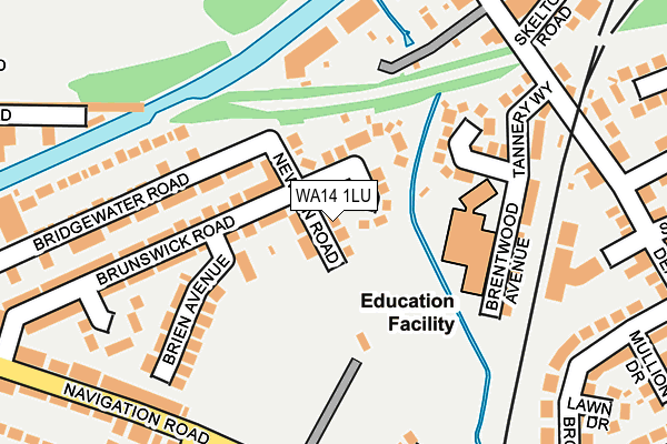 WA14 1LU map - OS OpenMap – Local (Ordnance Survey) WA14 1LU map - OS OpenMap – Local (Ordnance Survey)