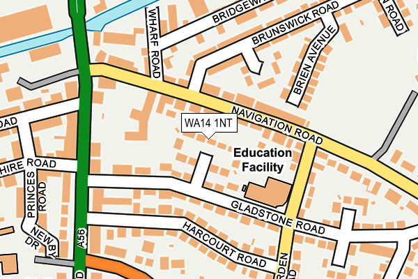 WA14 1NT map - OS OpenMap – Local (Ordnance Survey) WA14 1NT map - OS OpenMap – Local (Ordnance Survey)