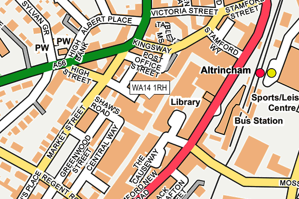 WA14 1RH map - OS OpenMap – Local (Ordnance Survey) WA14 1RH map - OS OpenMap – Local (Ordnance Survey)