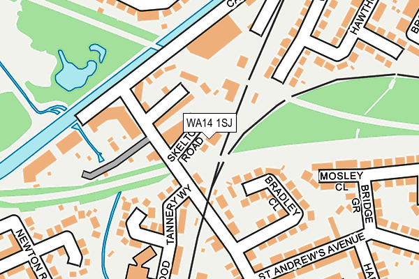 WA14 1SJ map - OS OpenMap – Local (Ordnance Survey) WA14 1SJ map - OS OpenMap – Local (Ordnance Survey)