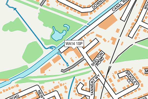 WA14 1SP map - OS OpenMap – Local (Ordnance Survey) WA14 1SP map - OS OpenMap – Local (Ordnance Survey)