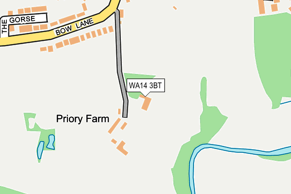 WA14 3BT map - OS OpenMap – Local (Ordnance Survey) WA14 3BT map - OS OpenMap – Local (Ordnance Survey)