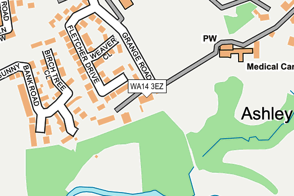 WA14 3EZ map - OS OpenMap – Local (Ordnance Survey) WA14 3EZ map - OS OpenMap – Local (Ordnance Survey)