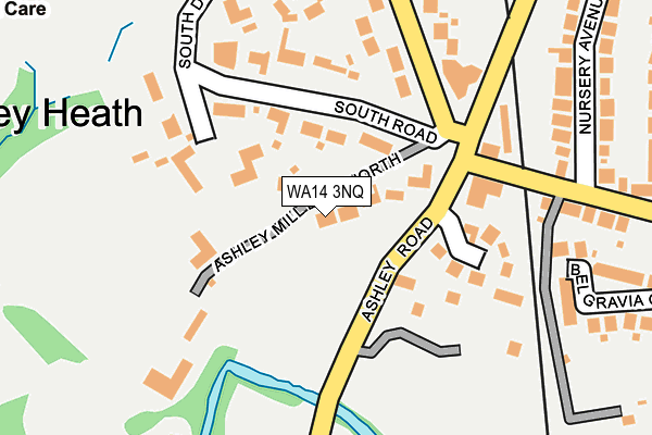 WA14 3NQ map - OS OpenMap – Local (Ordnance Survey) WA14 3NQ map - OS OpenMap – Local (Ordnance Survey)