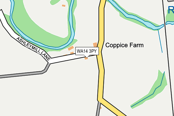 WA14 3PY map - OS OpenMap – Local (Ordnance Survey)