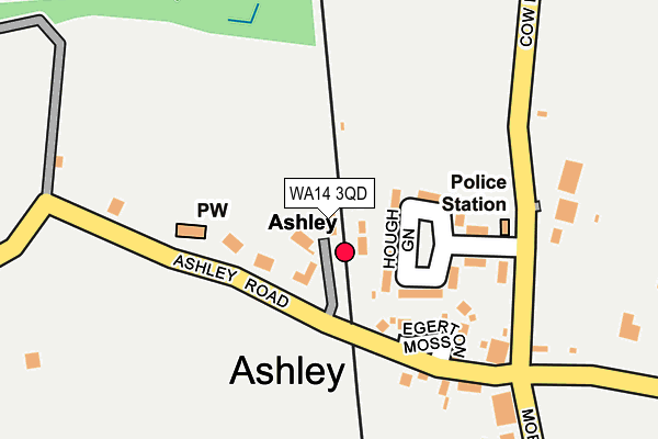 WA14 3QD map - OS OpenMap – Local (Ordnance Survey) WA14 3QD map - OS OpenMap – Local (Ordnance Survey)