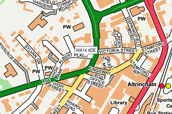 WA14 4DE map - OS OpenMap – Local (Ordnance Survey) WA14 4DE map - OS OpenMap – Local (Ordnance Survey)