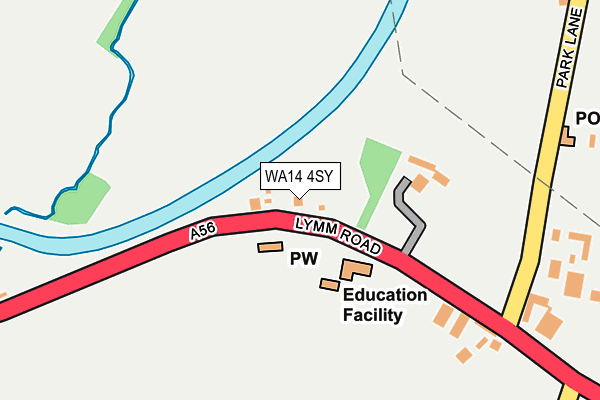 WA14 4SY map - OS OpenMap – Local (Ordnance Survey)