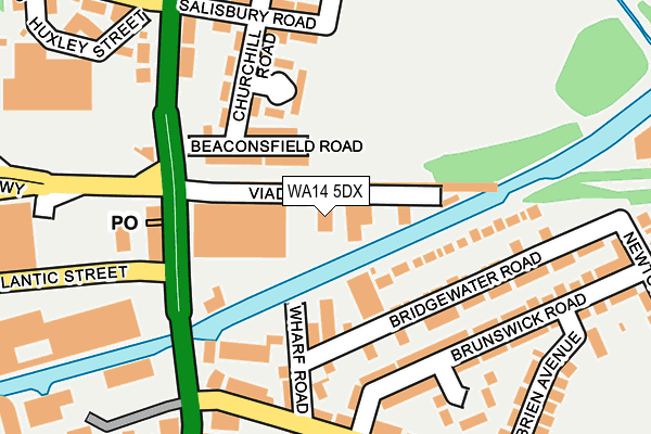 WA14 5DX map - OS OpenMap – Local (Ordnance Survey) WA14 5DX map - OS OpenMap – Local (Ordnance Survey)