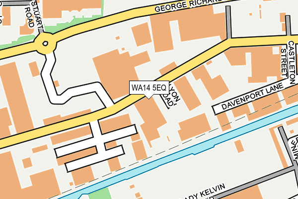 WA14 5EQ map - OS OpenMap – Local (Ordnance Survey) WA14 5EQ map - OS OpenMap – Local (Ordnance Survey)