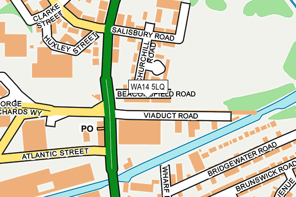 WA14 5LQ map - OS OpenMap – Local (Ordnance Survey) WA14 5LQ map - OS OpenMap – Local (Ordnance Survey)