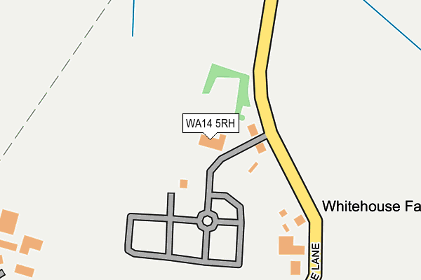 WA14 5RH map - OS OpenMap – Local (Ordnance Survey) WA14 5RH map - OS OpenMap – Local (Ordnance Survey)