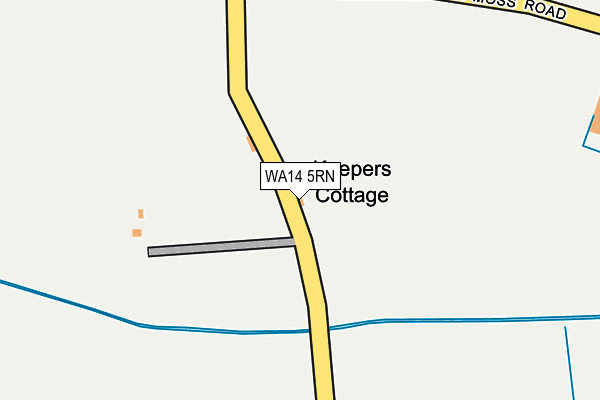 WA14 5RN map - OS OpenMap – Local (Ordnance Survey) WA14 5RN map - OS OpenMap – Local (Ordnance Survey)