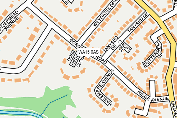 WA15 0AS map - OS OpenMap – Local (Ordnance Survey) WA15 0AS map - OS OpenMap – Local (Ordnance Survey)