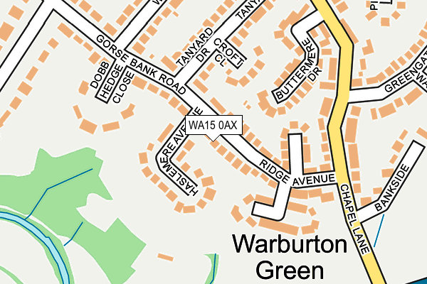 WA15 0AX map - OS OpenMap – Local (Ordnance Survey) WA15 0AX map - OS OpenMap – Local (Ordnance Survey)