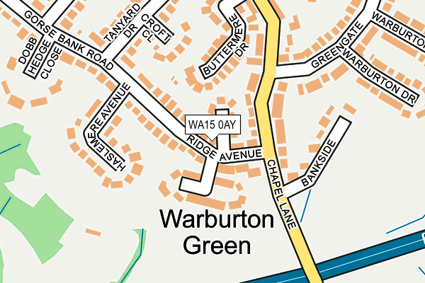 WA15 0AY map - OS OpenMap – Local (Ordnance Survey) WA15 0AY map - OS OpenMap – Local (Ordnance Survey)