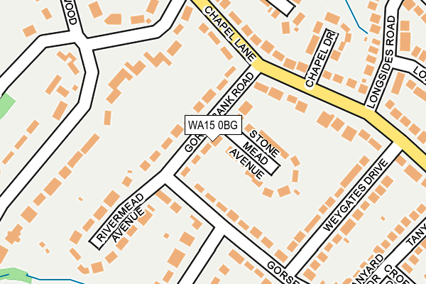 WA15 0BG map - OS OpenMap – Local (Ordnance Survey) WA15 0BG map - OS OpenMap – Local (Ordnance Survey)