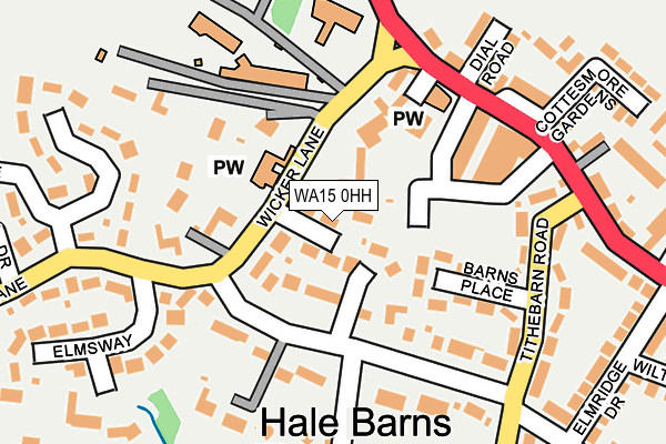 WA15 0HH map - OS OpenMap – Local (Ordnance Survey) WA15 0HH map - OS OpenMap – Local (Ordnance Survey)