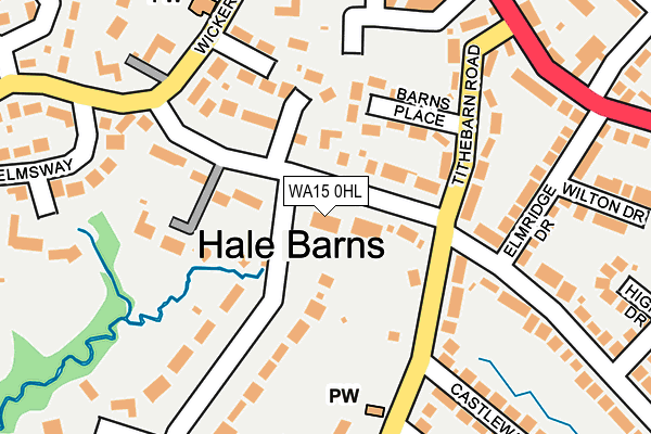 WA15 0HL map - OS OpenMap – Local (Ordnance Survey) WA15 0HL map - OS OpenMap – Local (Ordnance Survey)