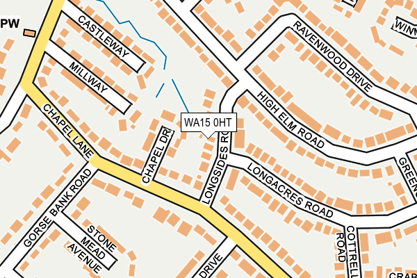 WA15 0HT map - OS OpenMap – Local (Ordnance Survey) WA15 0HT map - OS OpenMap – Local (Ordnance Survey)