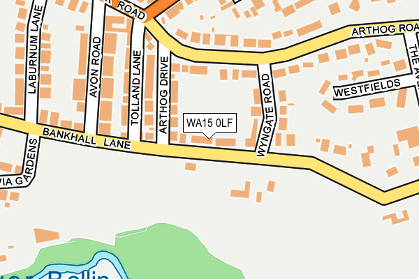 WA15 0LF map - OS OpenMap – Local (Ordnance Survey) WA15 0LF map - OS OpenMap – Local (Ordnance Survey)