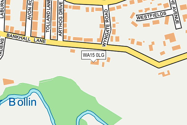 WA15 0LG map - OS OpenMap – Local (Ordnance Survey) WA15 0LG map - OS OpenMap – Local (Ordnance Survey)