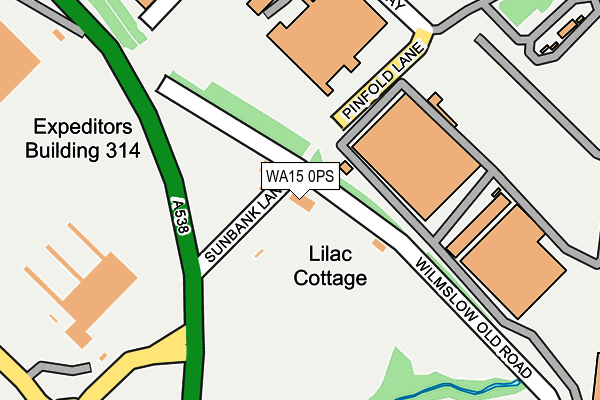 WA15 0PS map - OS OpenMap – Local (Ordnance Survey) WA15 0PS map - OS OpenMap – Local (Ordnance Survey)