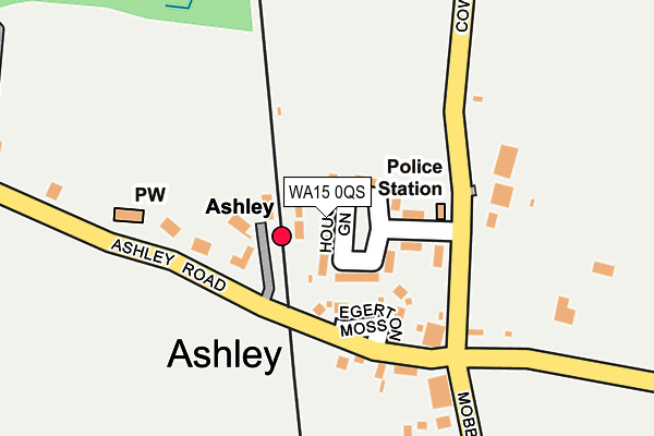 WA15 0QS map - OS OpenMap – Local (Ordnance Survey) WA15 0QS map - OS OpenMap – Local (Ordnance Survey)