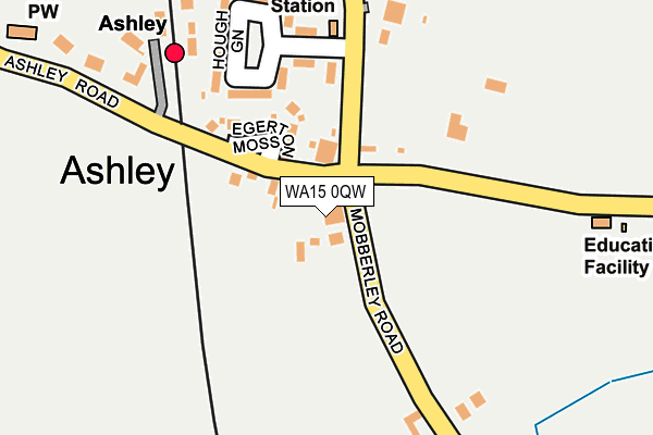 WA15 0QW map - OS OpenMap – Local (Ordnance Survey) WA15 0QW map - OS OpenMap – Local (Ordnance Survey)